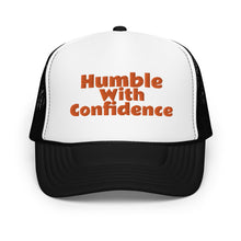 Load image into Gallery viewer, Black &amp; Orange Humble With Confidence Hat