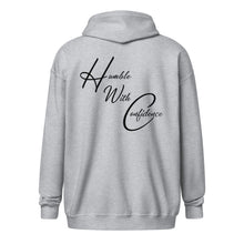 Load image into Gallery viewer, Sport Gray / Black HwC zip hoodie