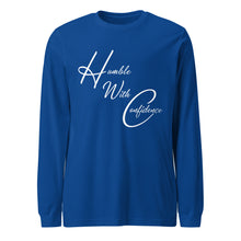 Load image into Gallery viewer, Blue Unisex Long Sleeve Tee