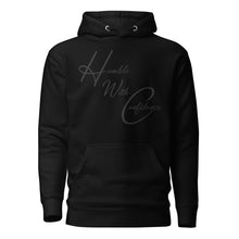 Load image into Gallery viewer, Humble With Confidence Black Signature Unisex Hoodie
